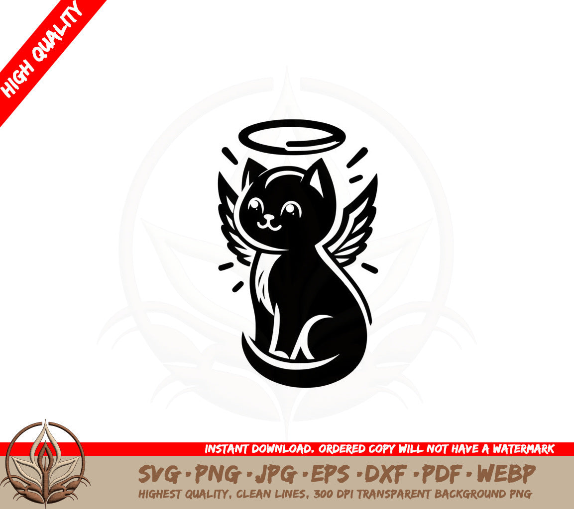 Angel Kitty Digital Design SVG