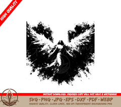 Angel Shadow Abstract SVG Download