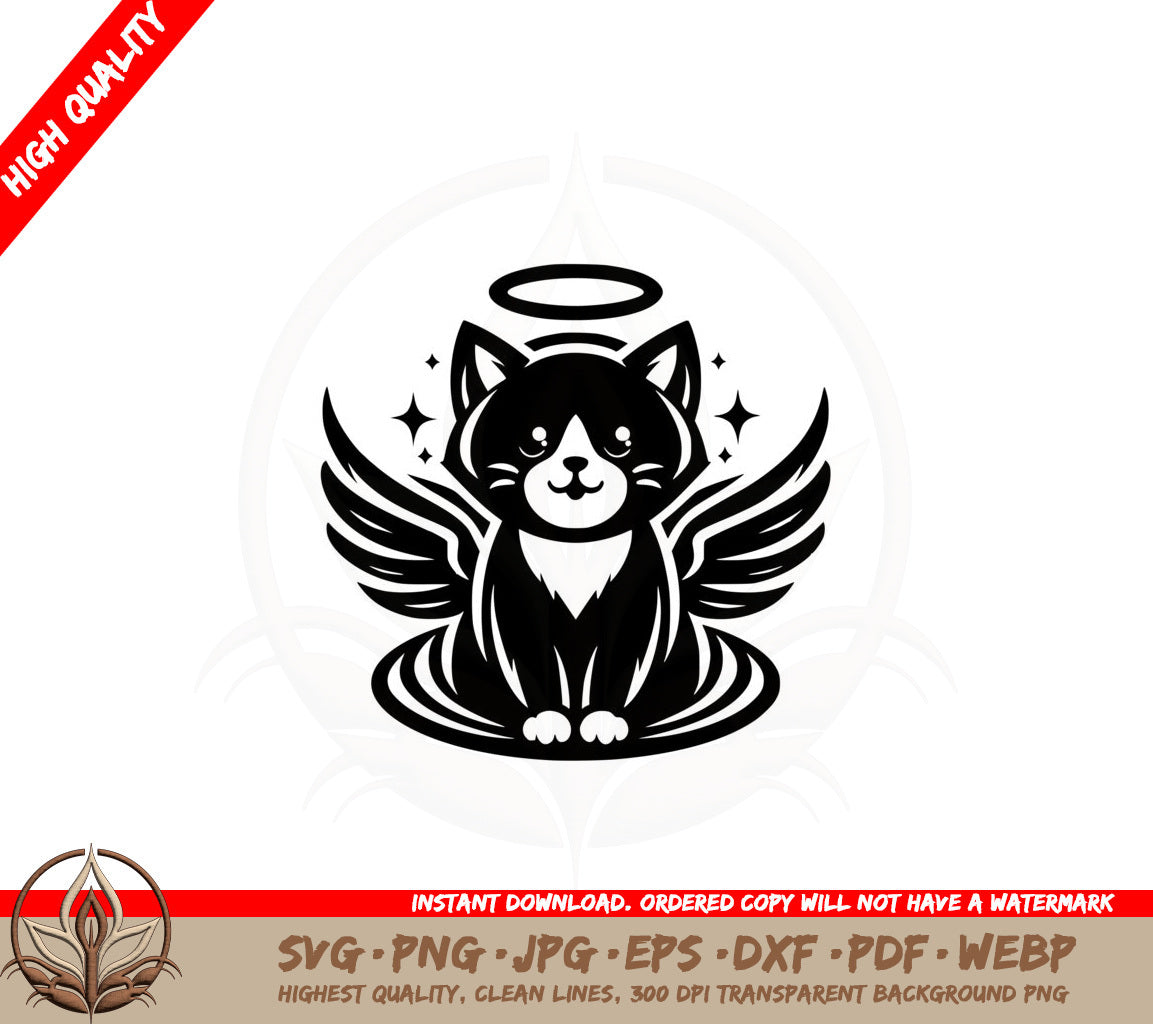 Angelic Cat SVG - Digital Download