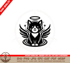 Angelic Cat SVG - Digital Download