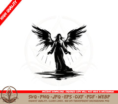 Angelic Figure SVG Cut File Download