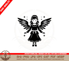 Angelic Girl SVG