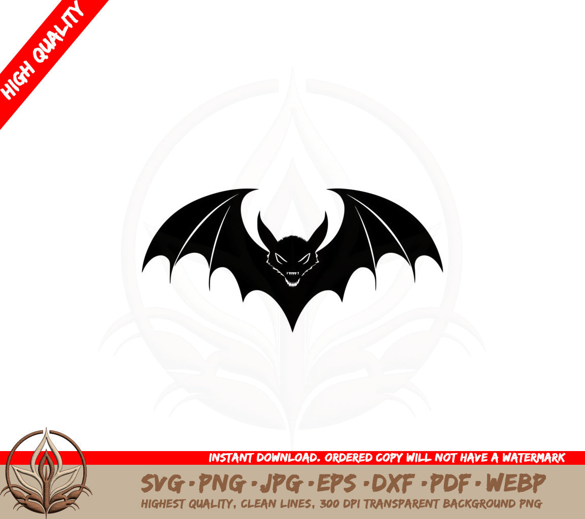 Angry Bat SVG PNG JPG AI PDF DXF EPS WebP - Digital Download