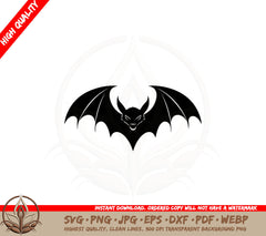 Angry Bat SVG PNG JPG AI PDF DXF EPS WebP - Digital Download