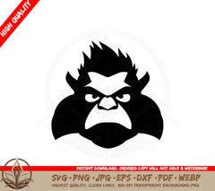 Angry Ogre SVG Cut File Digital Download
