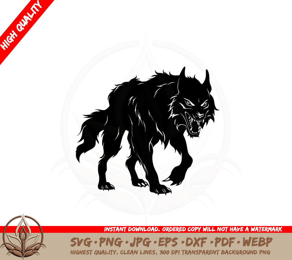 Angry Werewolf SVG