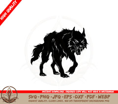 Angry Werewolf SVG