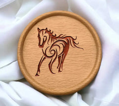 Red Horse Silhouette SVG - Animal, Unicorn Design SVG