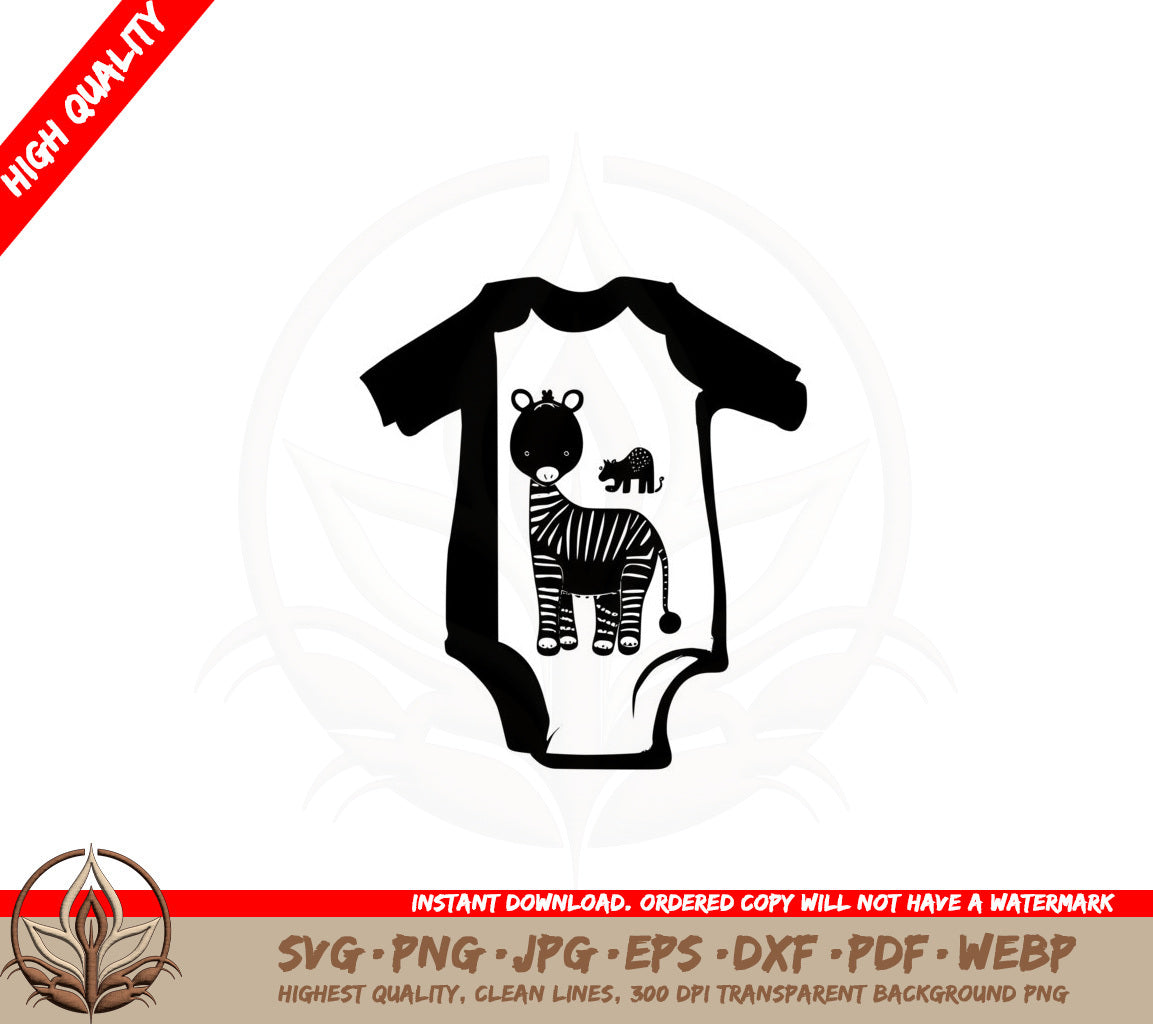 Animal Onesie SVG Cut File Download