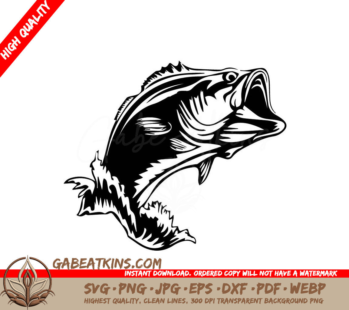 Fish Jumping Out of Water SVG SVG