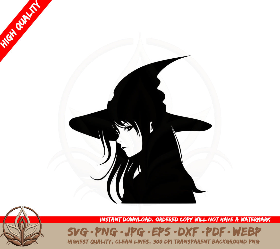 Anime Witch SVG