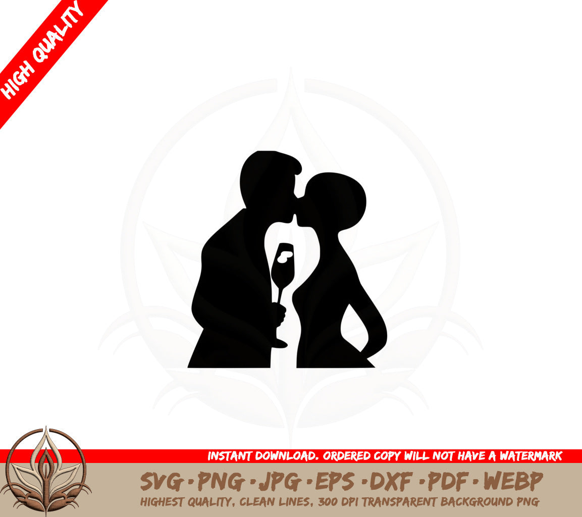 Anniversary Kiss SVG - Digital Download