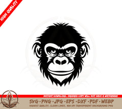 Ape Portrait SVG