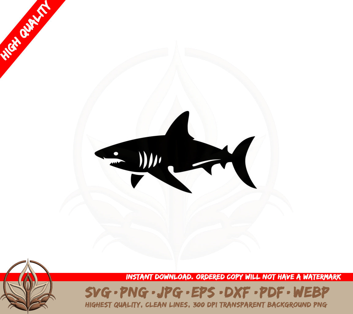 Apex Shark SVG PNG JPG AI PDF DXF EPS and WebP Digital Download