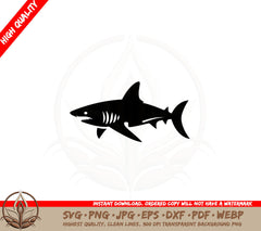 Apex Shark SVG PNG JPG AI PDF DXF EPS and WebP Digital Download