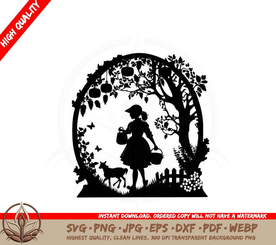 Apple Picking SVG PNG JPG AI PDF DXF EPS and WebP Digital Download