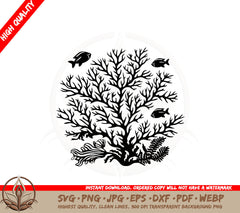 Aquatic Coral Wonderland SVG
