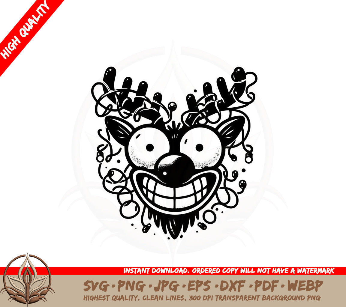 Arctic Antlered SVG PNG JPG AI PDF DXF EPS WebP Digital Cut File