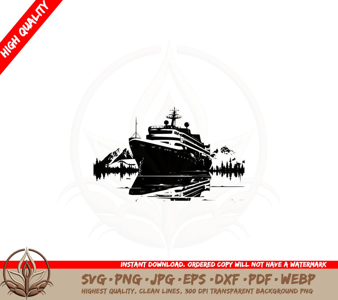 Arctic Cruise Liner SVG Cut File