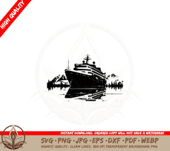 Arctic Cruise Liner SVG Cut File