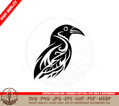 Artistic Bird SVG Cut File Digital Download