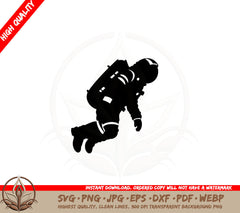 Astronaut Floating SVG
