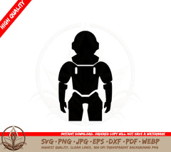 Astronaut Robot SVG PNG JPG AI PDF DXF EPS and WebP Digital Download