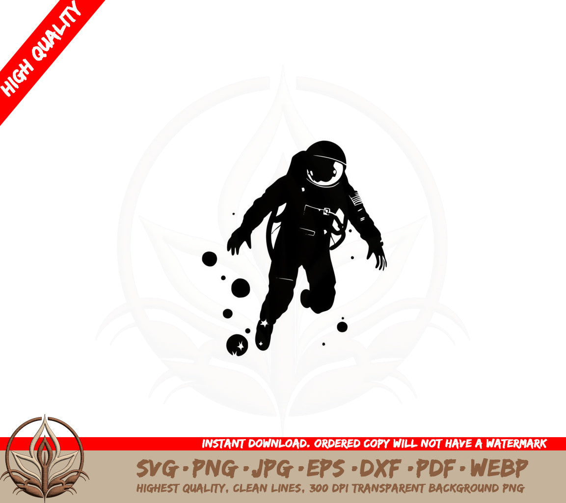 Astronaut in Space SVG