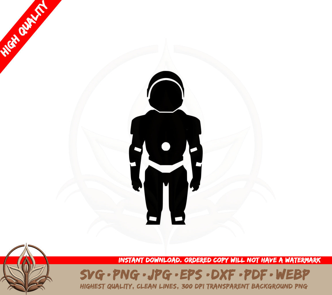Astronaut in Space Suit SVG PNG JPG AI PDF DXF EPS WebP Digital Download