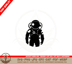 Astronaut in Spacesuit SVG Cut File Download