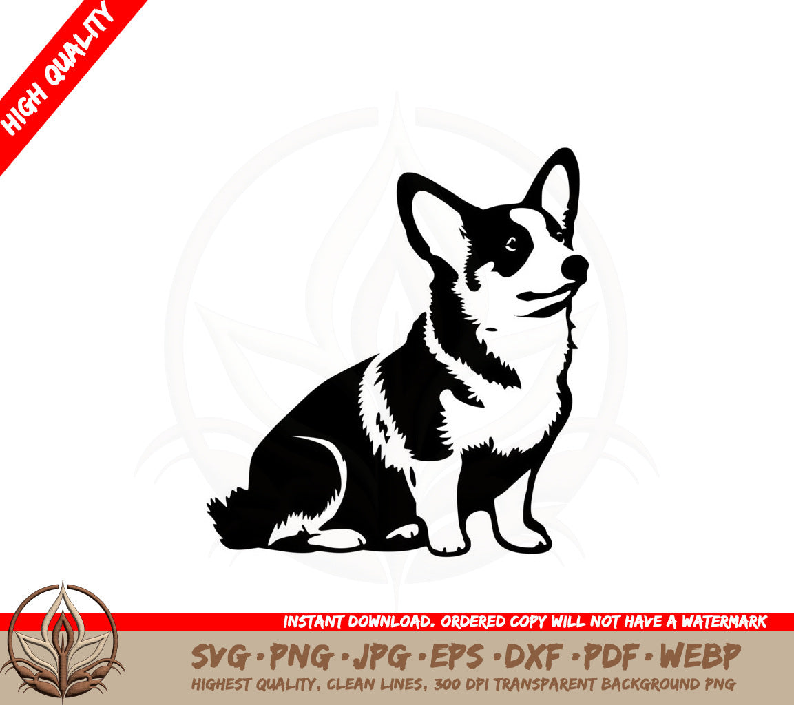 Attentive Corgi SVG