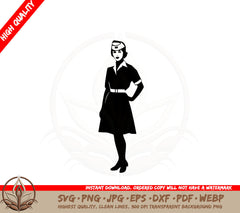 Attentive Nurse SVG Cut File