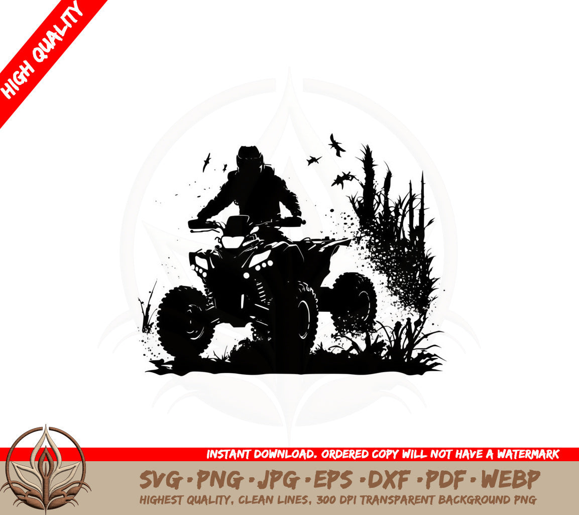 ATV Adventure SVG Cut File - Compatible with Cricut Silhouette and other cutting machines