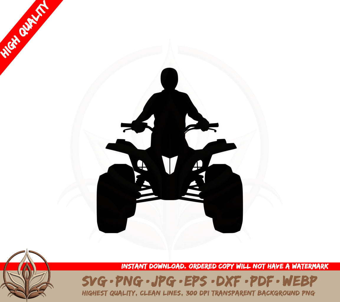 ATV Rider Silhouette SVG
