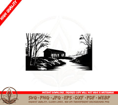 Autumn Bridge Escape SVG