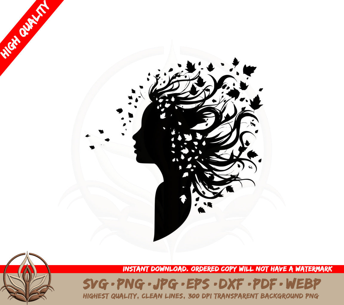 Autumnal Lady SVG