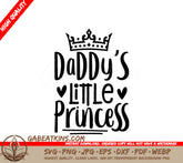 Daddy's Little Princess SVG - Crown Design SVG