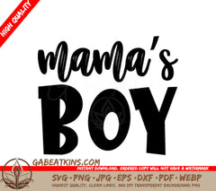 Mamas Boy SVG Cut File SVG