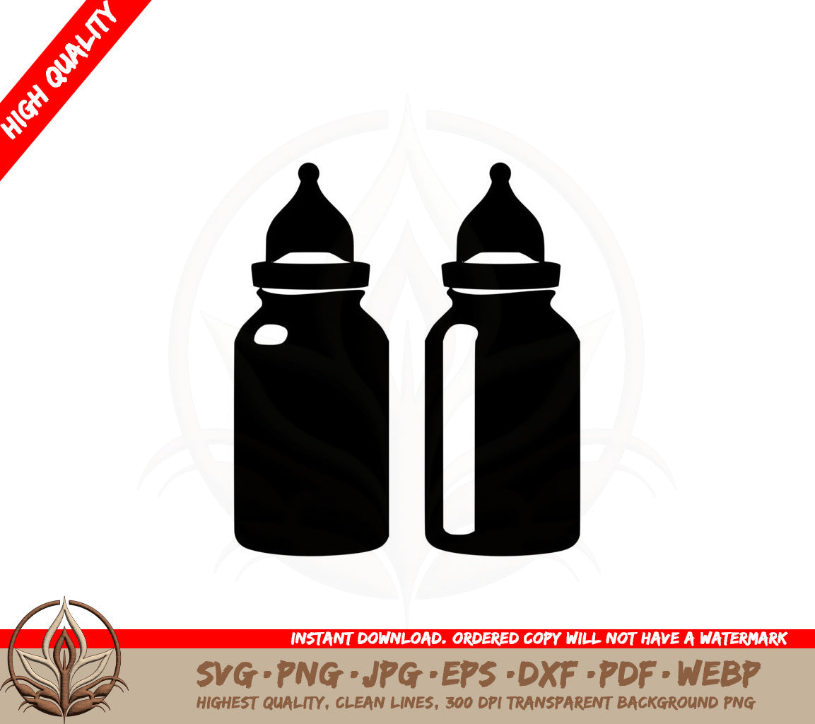 Baby Bottles SVG - Digital Download