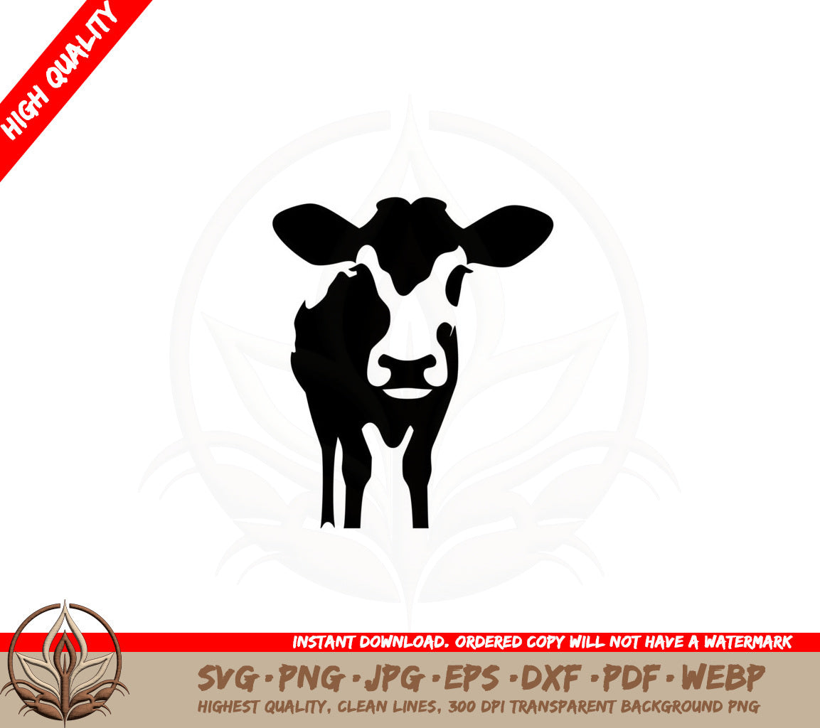 Baby Calf Silhouette SVG Cut File Download