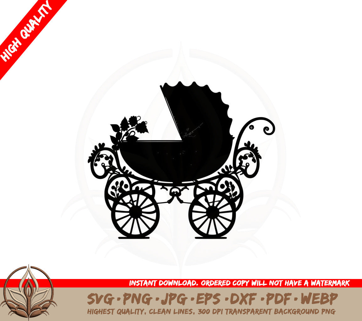 Baby Carriage SVG - Digital Download