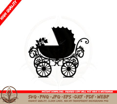 Baby Carriage SVG - Digital Download