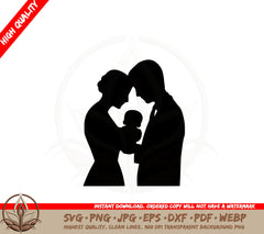 Baby Dedication SVG Cut File Download