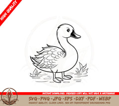 Baby Mallard SVG