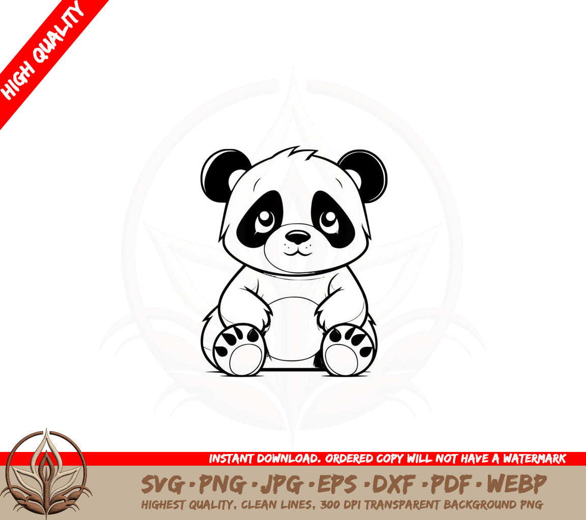 Baby Panda SVG - Digital Download
