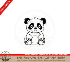 Baby Panda SVG - Digital Download