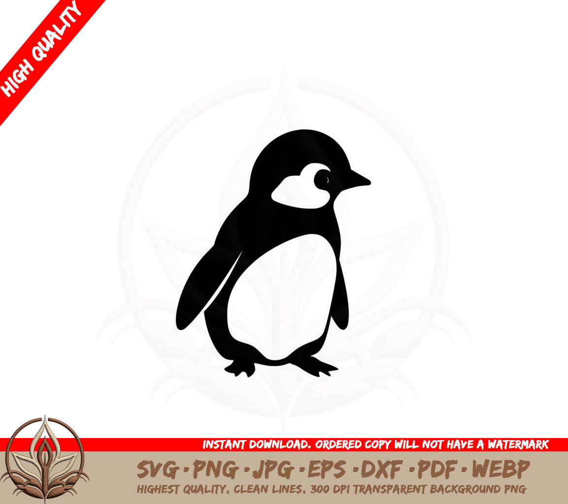 Baby Penguin SVG PNG JPG AI PDF DXF EPS and WebP - Digital Download