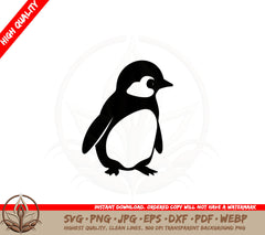 Baby Penguin SVG PNG JPG AI PDF DXF EPS and WebP - Digital Download