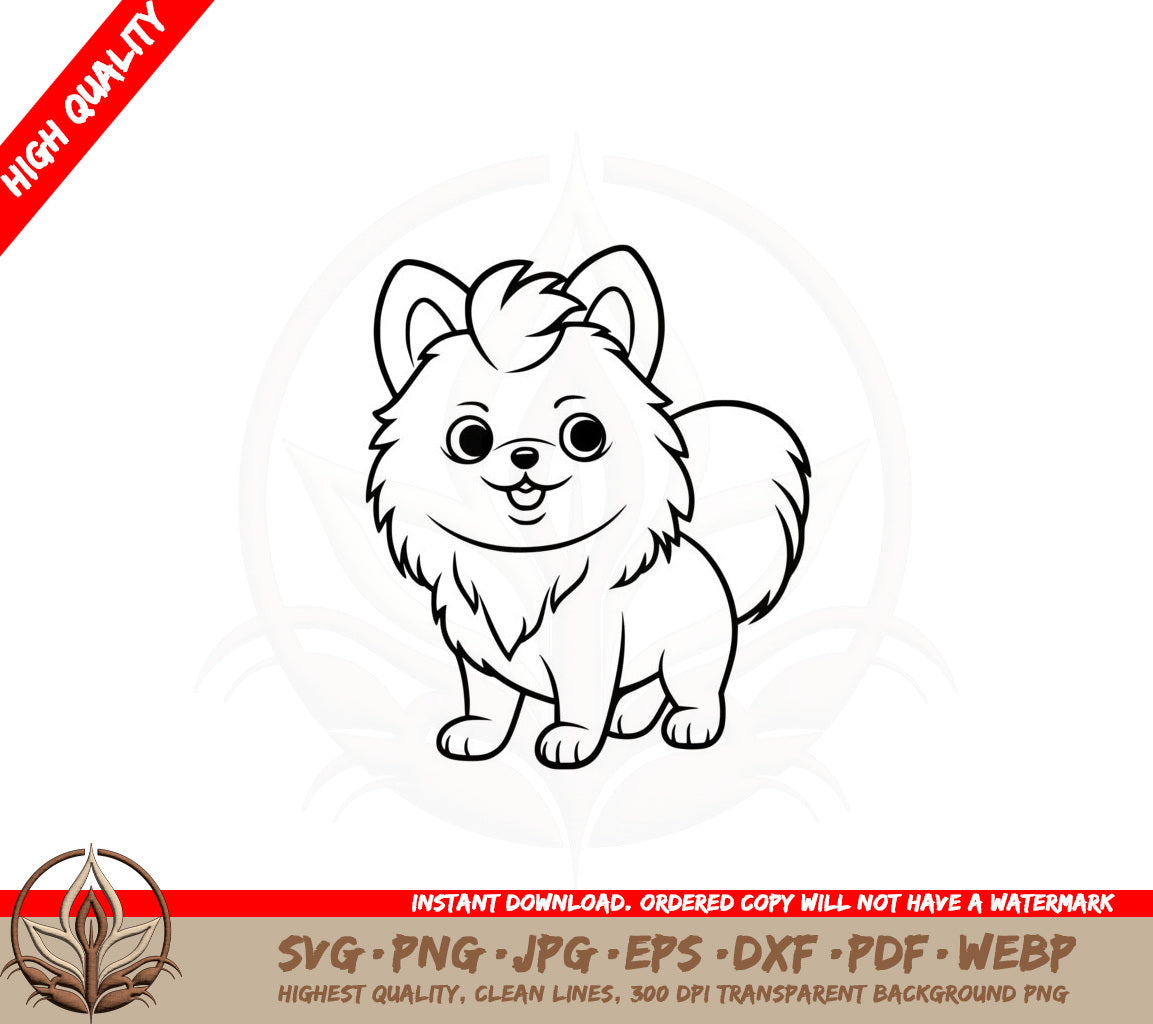Baby Pomeranian SVG
