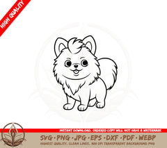 Baby Pomeranian SVG